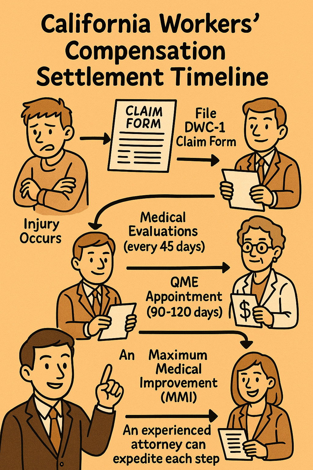 How Long Does a Workers’ Compensation Case Take to Settle in California?