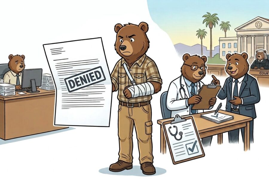 California worker challenging a denied workers’ compensation claim through a QME and legal process.