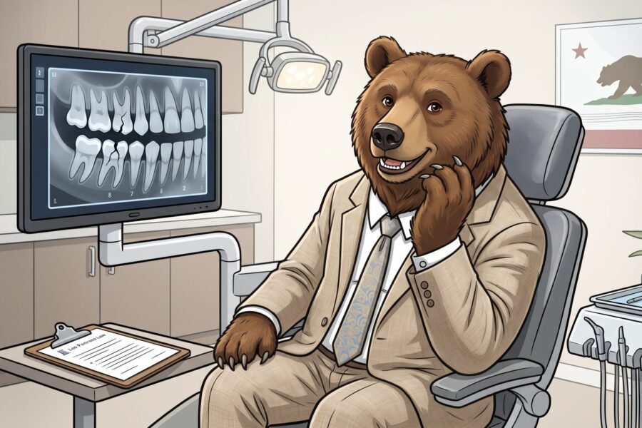 California workers’ compensation dental injury involving broken teeth, TMJ and bruxism