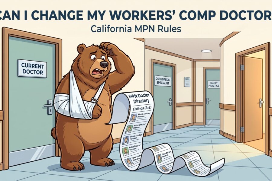 California injured worker changing doctors within a workers' compensation MPN
