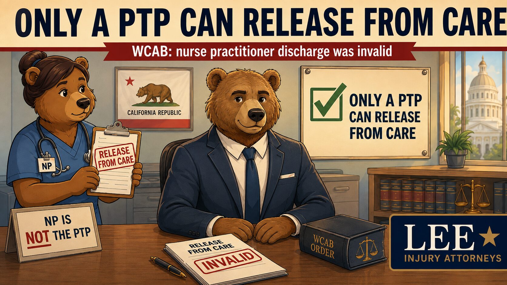 A Nurse Practitioner Cannot Release You From Workers’ Comp Care in California